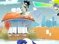 Lalao Naruto playing snowballs