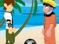 Lalao Naruto and Ben 10 play volleyball