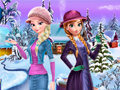 Lalao Elsa and Anna Winter Dress Up