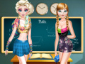 Lalao Elsa And Anna Highschool Fashion