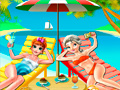 Lalao Elsa and Anna Beach Selfie