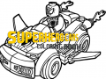 Lalao Superhero Cars Coloring Book