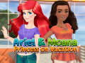 Lalao Ariel and Moana Princess on Vacation