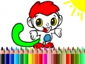 Lalao Back To School: Monkey Coloring