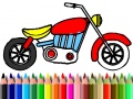 Lalao Back To School: Motorbike Coloring