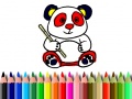 Lalao Back To School: Panda Coloring