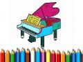 Lalao Back To School: Piano Coloring Book