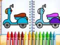Lalao Cute Bike Coloring Book