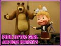 Lalao Pink Little Girl and Bear Moments