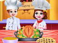 Lalao Chef Twins Thanksgiving Dinner Cooking