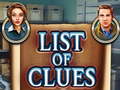 Lalao List of clues