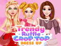 Lalao Trendy Ruffle Crop Top Dress Up