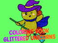 Lalao Coloring Book Glittered Unicorns