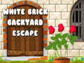 Lalao White Brick Backyard Escape