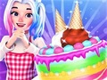Lalao Cute Doll Cooking Cakes