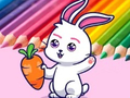 Lalao Coloring Book: Rabbit Pull Up Carrot