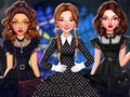 Lalao Celebrity Wednesday Addams Style