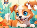 Lalao Jigsaw Puzzle: Dog And Garden
