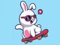 Lalao Coloring Book: Rabbit Skateboard