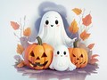 Lalao Coloring Book: Halloween Ghosts
