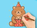 Lalao Coloring Book: Gift Bear