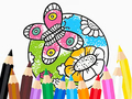 Lalao Coloring Book: Butterfly With Flowe