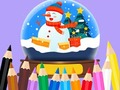 Lalao Coloring Book: Christmas Crystal Ball