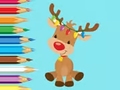 Lalao Coloring Book: Cute Christmas Reindeer