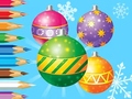 Lalao Coloring Book: Christmas Decorate Balls