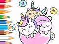 Lalao Coloring Book: A Cup Of Unicorn