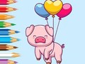 Lalao Coloring Book: Balloon Pig