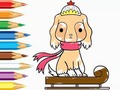 Lalao Coloring Book: Dog-Riding-Sled