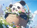 Lalao Jigsaw Puzzle: Blanket Panda