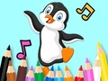 Lalao Coloring Book: Dancing Penguin