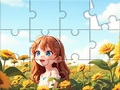 Lalao Jigsaw Puzzle: Sunflower Girl