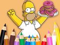 Lalao Coloring Book: Simpson Doughnut