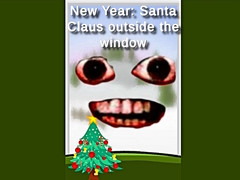 Lalao New Year: Santa Claus outside the window