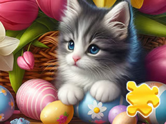 Lalao Jigsaw Puzzle: Easter Cat