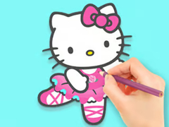 Lalao Coloring Book: Hello Kitty Dancing