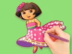Lalao Coloring Book: Dora Prepare Party