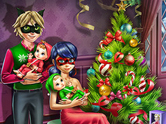 Lalao Dotted Girl Family Christmas