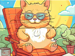 Lalao Jigsaw Puzzle: Enjoying Cat