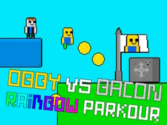 Lalao Obby vs Bacon Rainbow Parkour
