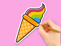 Lalao Coloring Book: Rainbow Ice Cream
