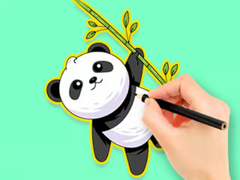 Lalao Coloring Book: Panda Eat Bamboo