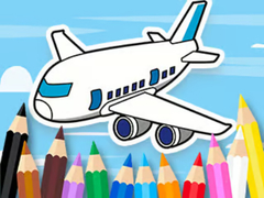 Lalao Coloring Book: Flying Airplane