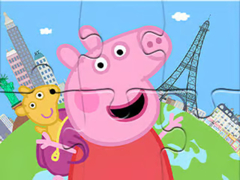 Lalao Jigsaw Puzzle: Peppa Travel Around