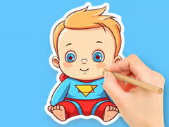 Lalao Coloring Book: Cute Super Baby