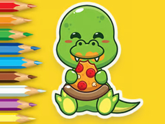 Lalao Coloring Book: Hungry Dinosaurs