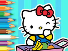 Lalao Coloring Book: Hello Kitty Market